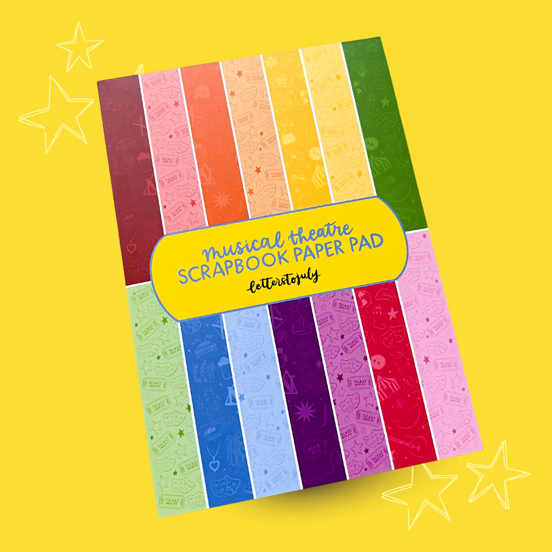 Scrapbook Patterned Paper Pad (Musical Theatre Inspired)