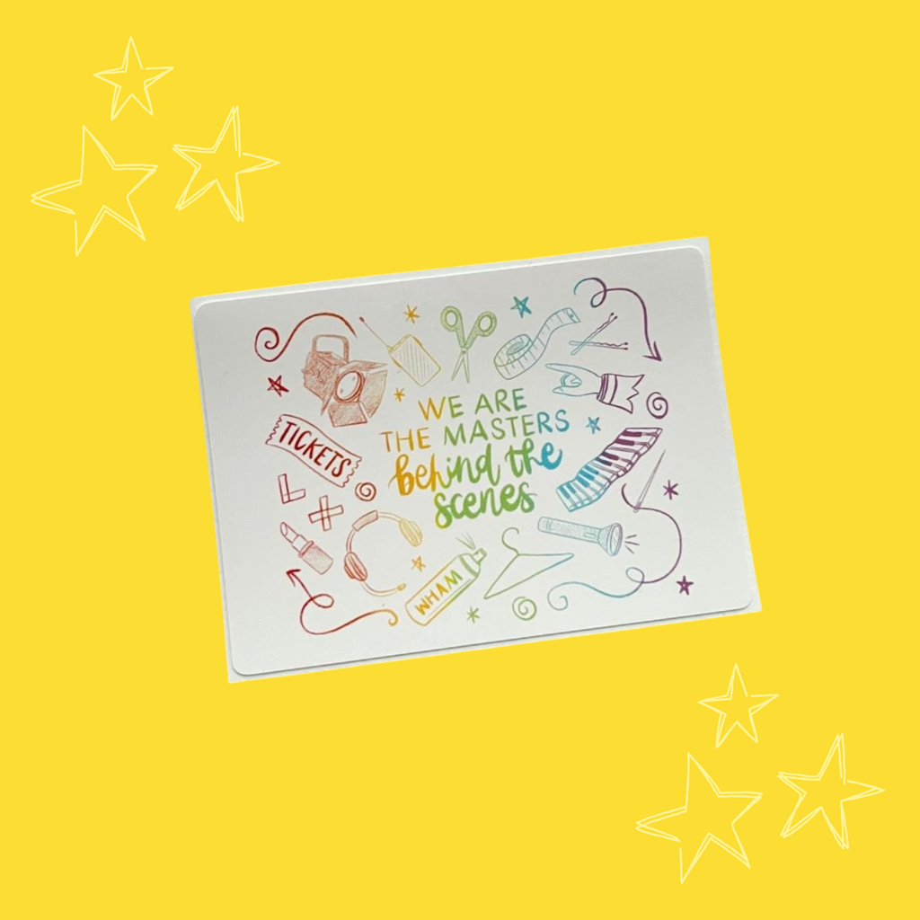 Operation Mincemeat Inspired 'Backstage Theatre' Vinyl Sticker