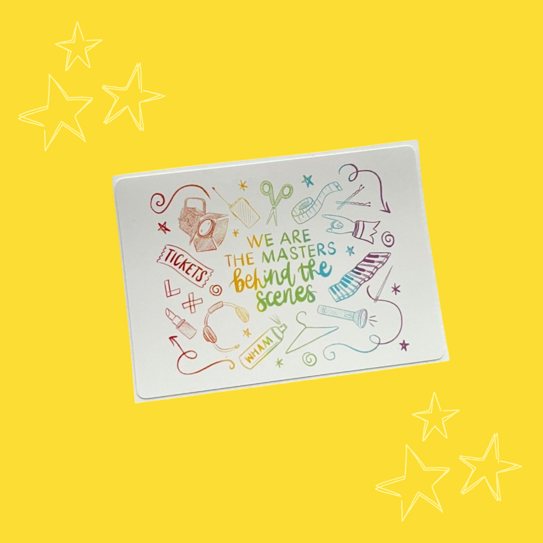 Operation Mincemeat Inspired 'Backstage Theatre' Vinyl Sticker