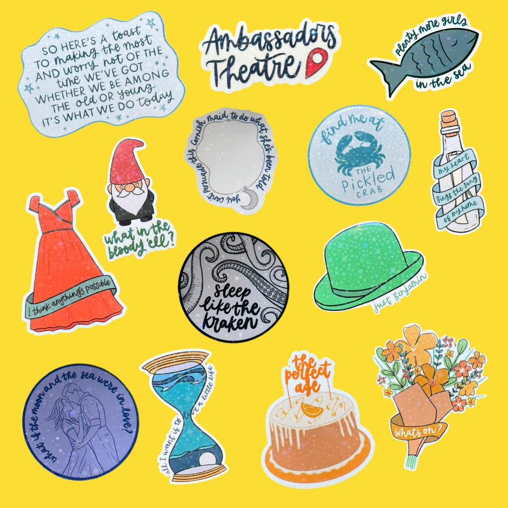 The Curious Case of Benjamin Button Inspired Holographic Vinyl Stickers (Multiple Designs)