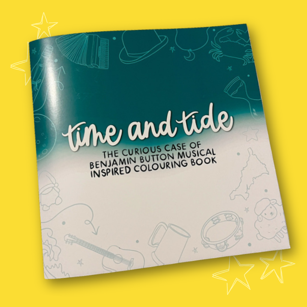 The Curious Case of Benjamin Button Musical Inspired Colouring Book - Time and Tide