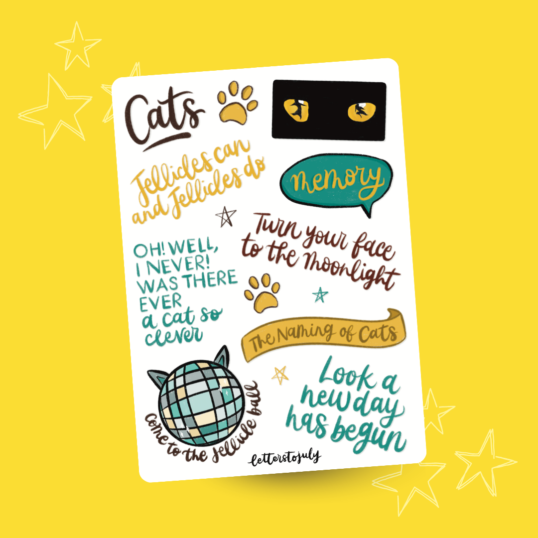 Cats (A6 Sticker Sheet)