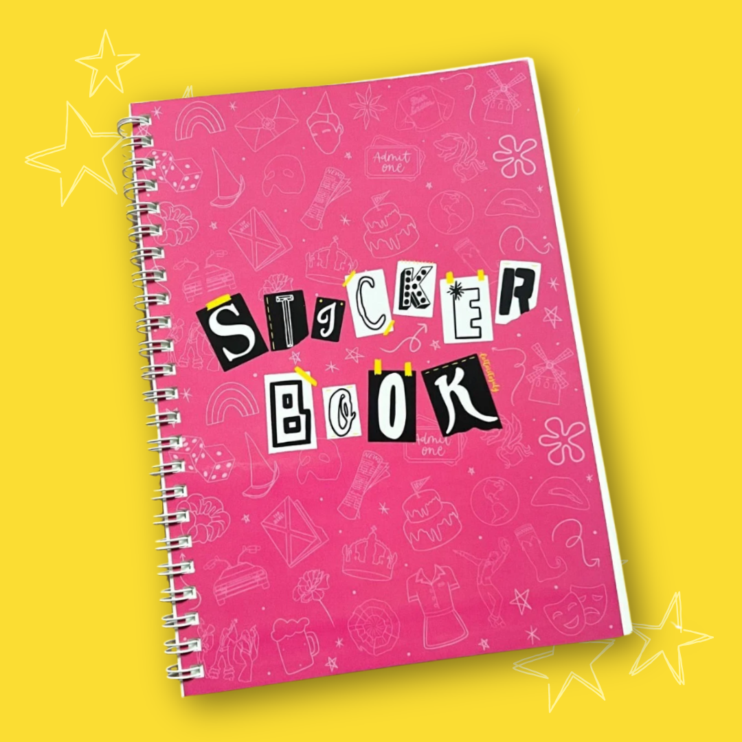 Mean Girls Inspired Reusable Sticker Storage Book