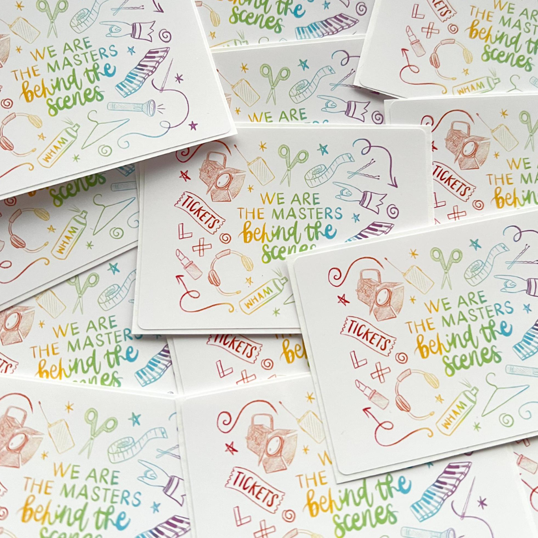 Operation Mincemeat Inspired 'Backstage Theatre' Vinyl Sticker