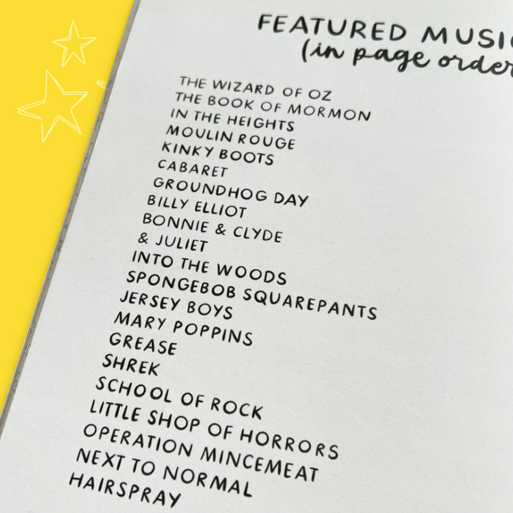 Musical Theatre Colouring Book (Volume 2) - Colour Me Stoked