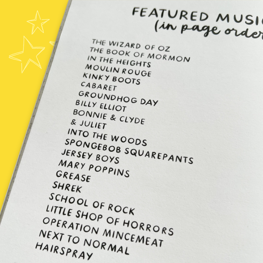 Musical Theatre Colouring Book (Volume 2) - Colour Me Stoked