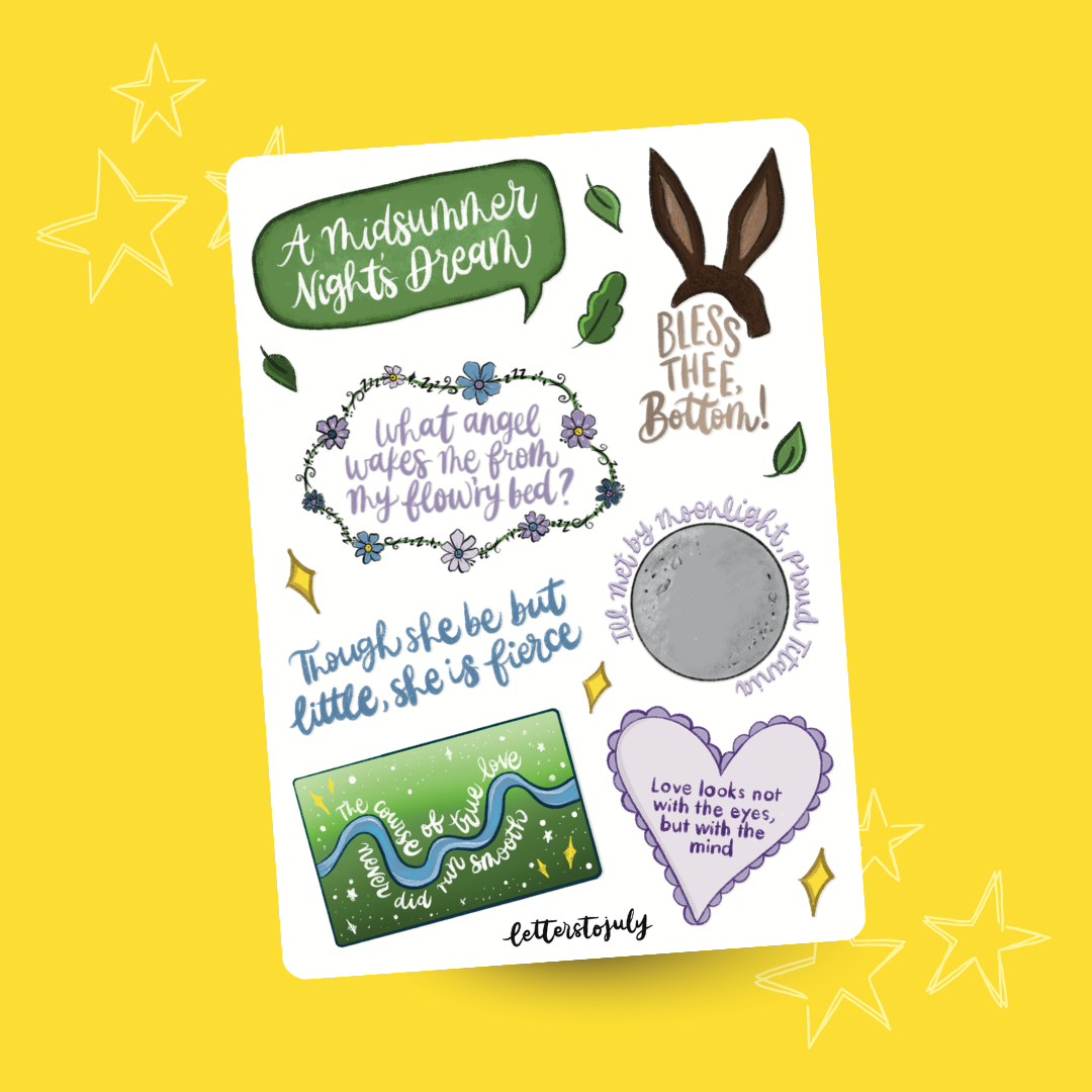 A Midsummer Night's Dream (A6 Sticker Sheet)