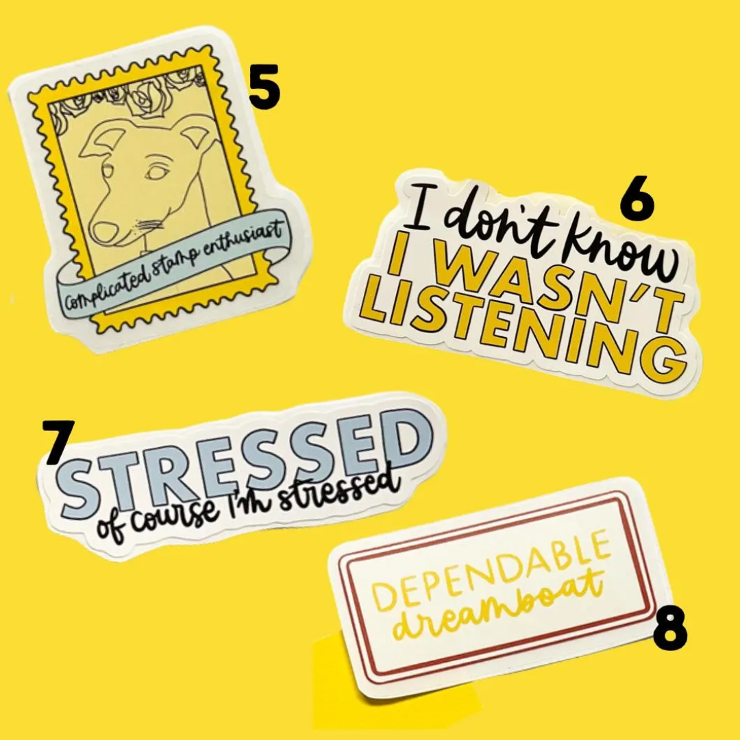 Operation Mincemeat Inspired Waterproof Vinyl Stickers (Multiple Designs)