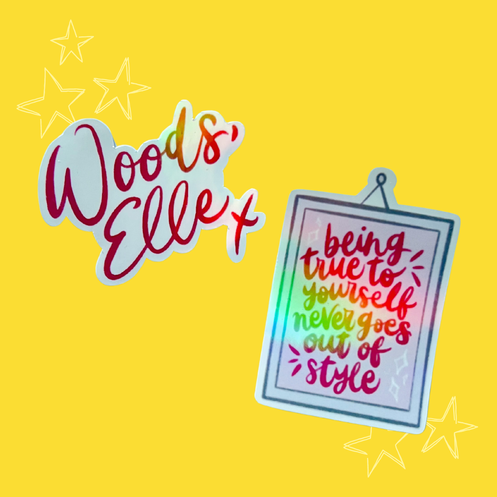 Legally Blonde Inspired Holographic Vinyl Sticker