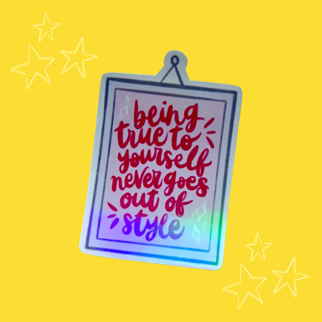 Legally Blonde Inspired Holographic Vinyl Sticker