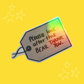 PB Musical Inspired Holographic Vinyl Sticker
