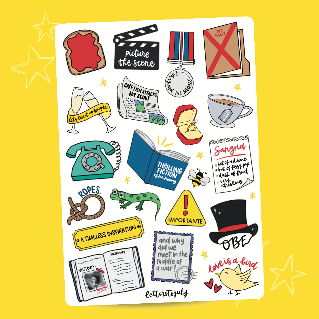 Operation Mincemeat Musical (A5 Sticker Sheet)