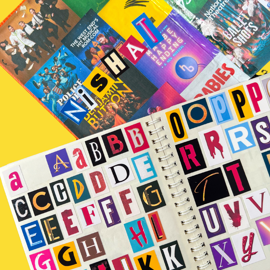 Stagey A-Z Alphabet Stickers (A5 Sticker Sheet)