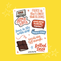 Ballad Lines Musical (A6 Sticker Sheet)