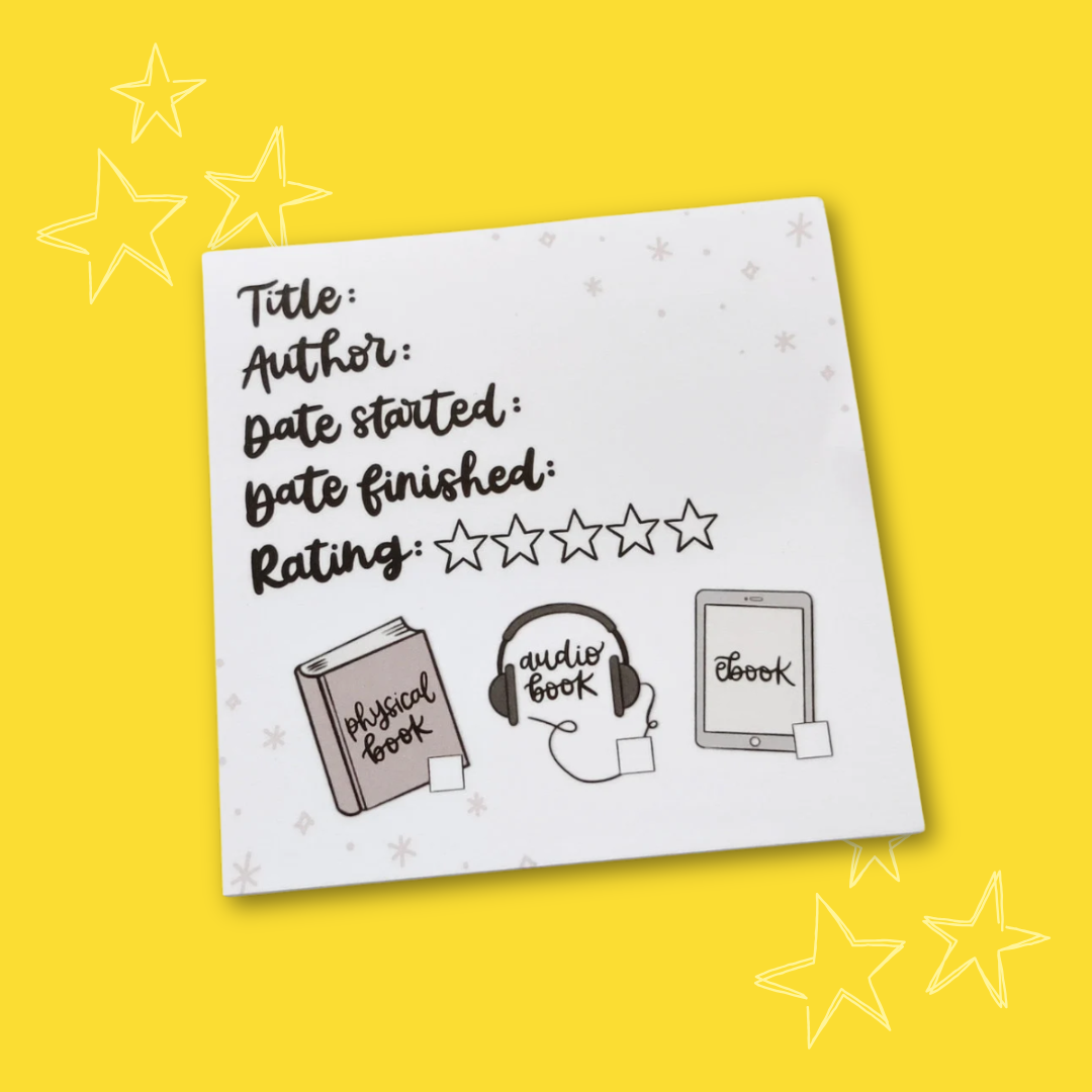 Mini Book Review Square Notepad