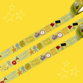 Mixed Musicals Washi Tape (Yellow)