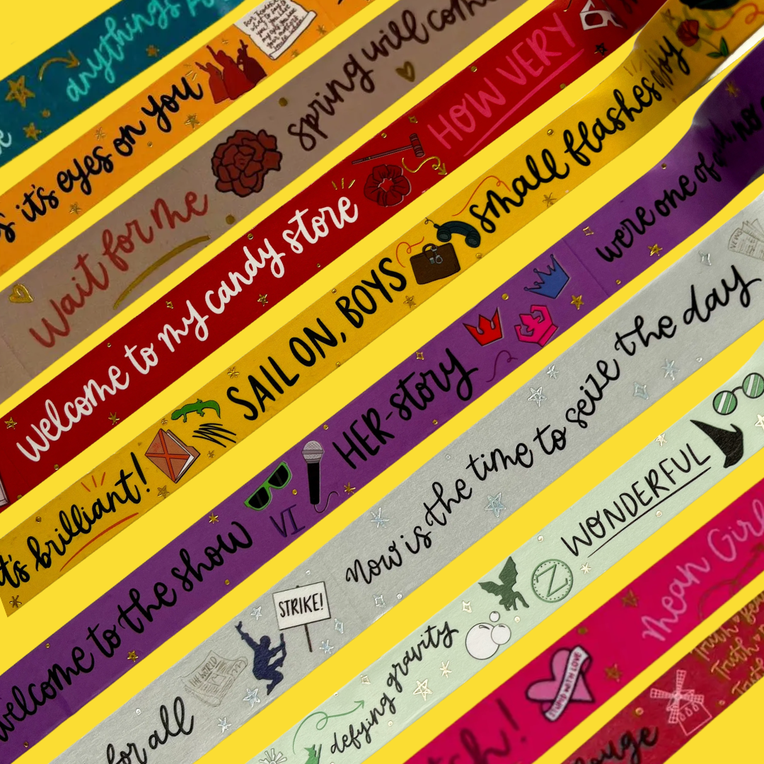 Musical Theatre Washi Tape (Bundle of 3)