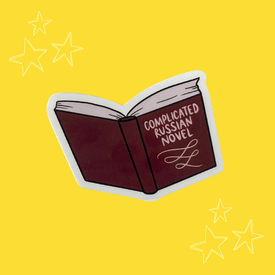 Great Comet Inspired 'Complicated Russian Novel' Waterproof Vinyl Sticker