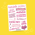 Mean Girls Musical (A6 Sticker Sheet)