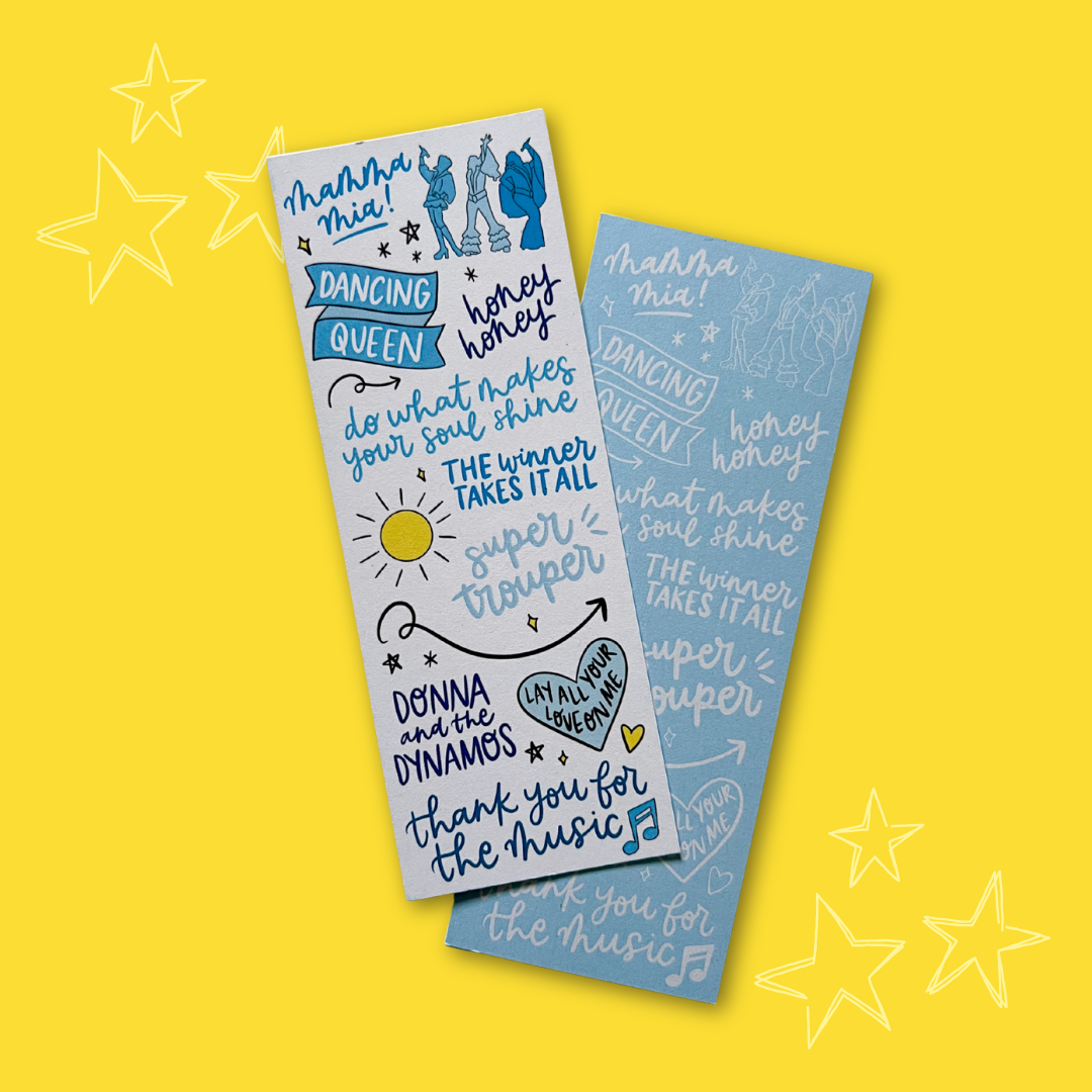 Mamma Mia Musical Bookmark