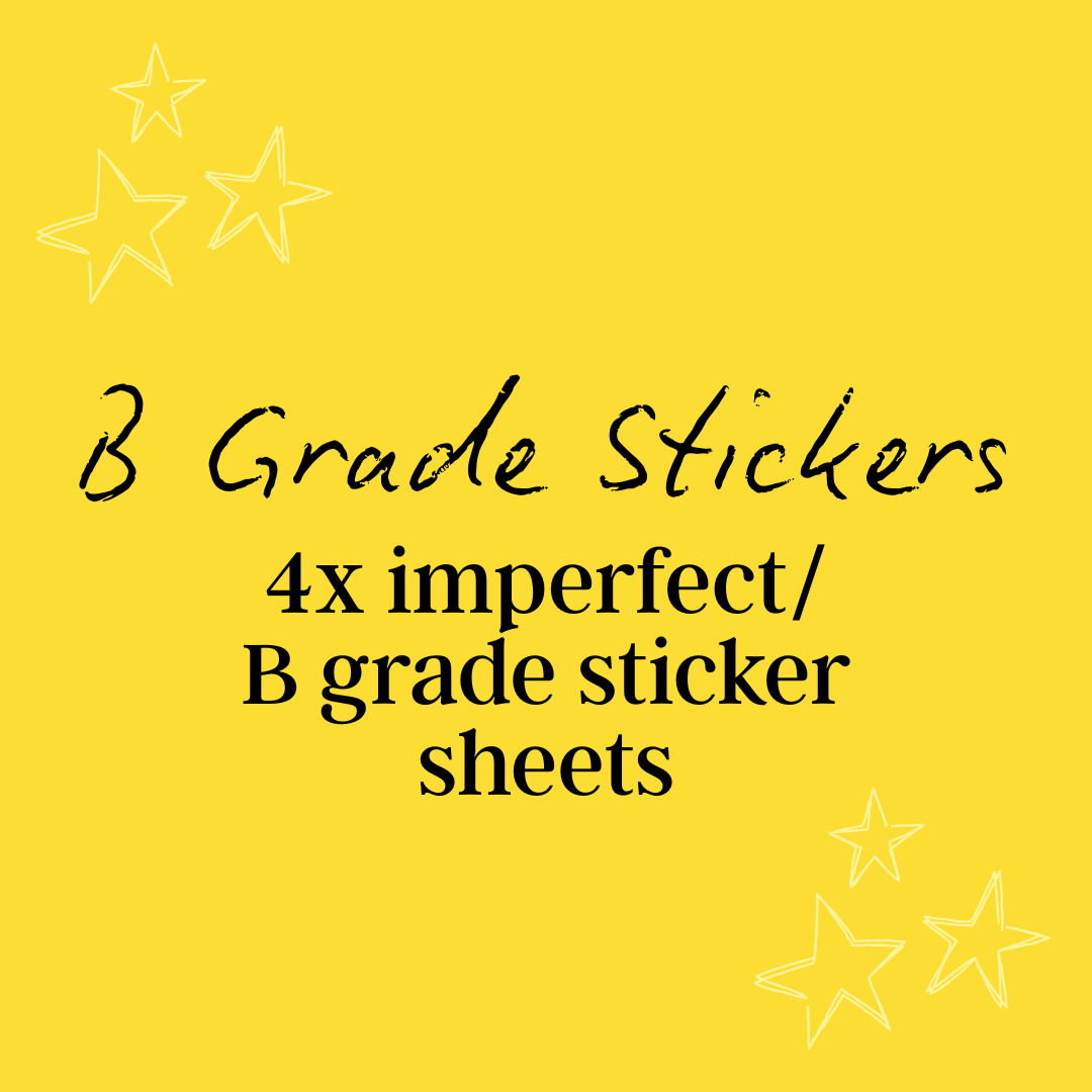 B Grade Sticker Sheets