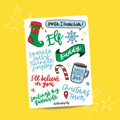 Elf the Musical (A6 Sticker Sheet)