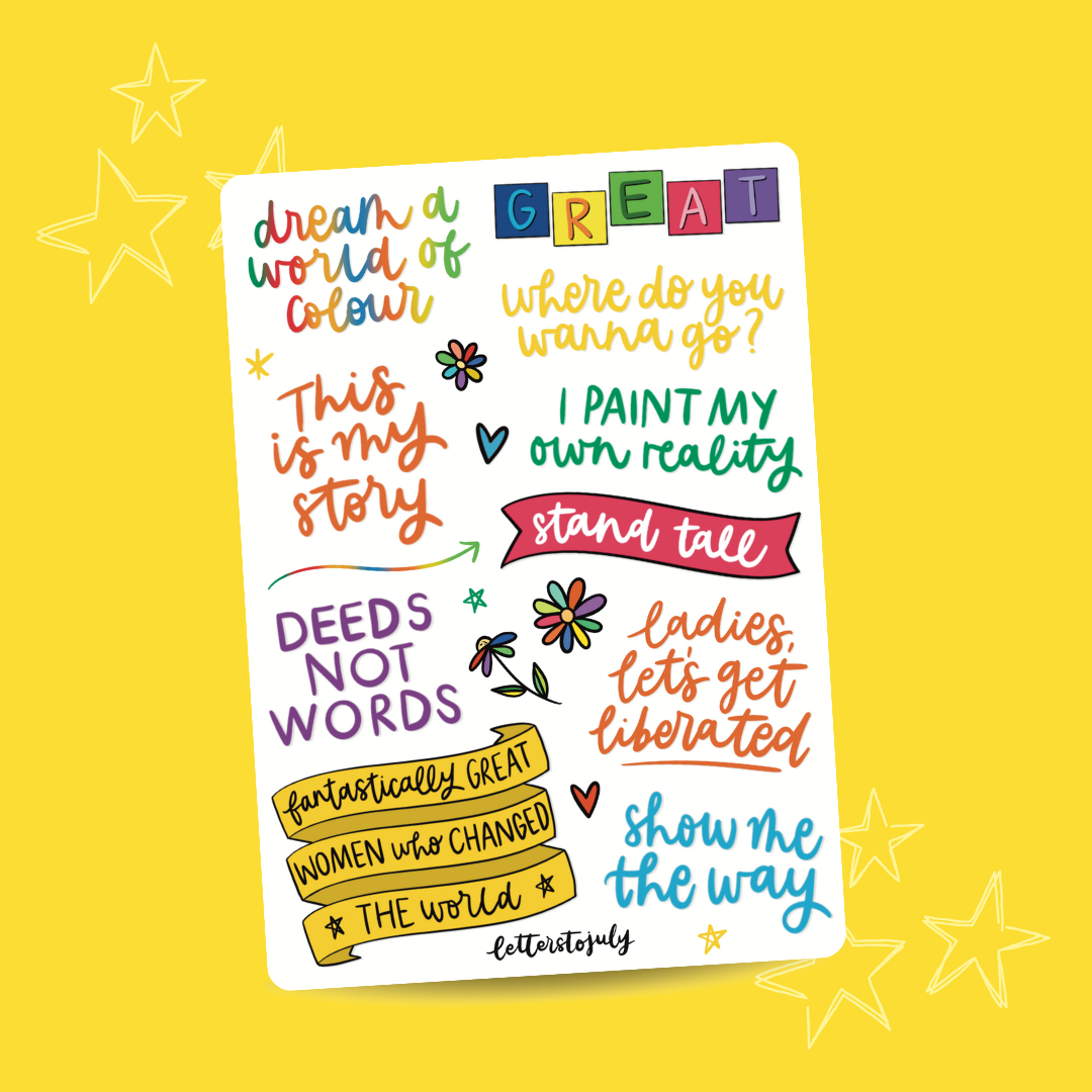 Fantastically Great Women Who Changed the World Musical (A6 Sticker Sheet)