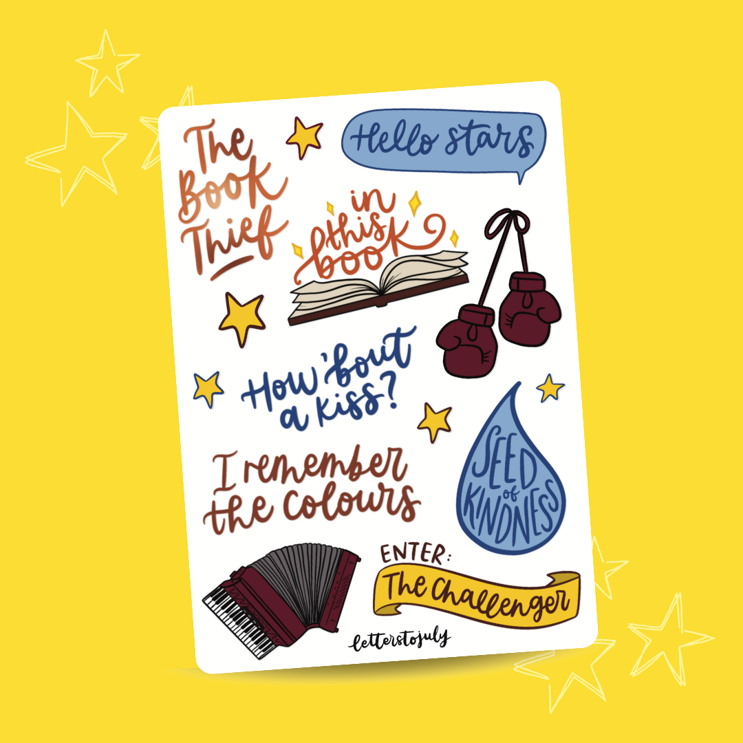 The Book Thief Musical (A6 Sticker Sheet)