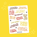 The Lion King Musical (A6 Sticker Sheet)