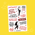 MJ Musical (A6 Sticker Sheet)