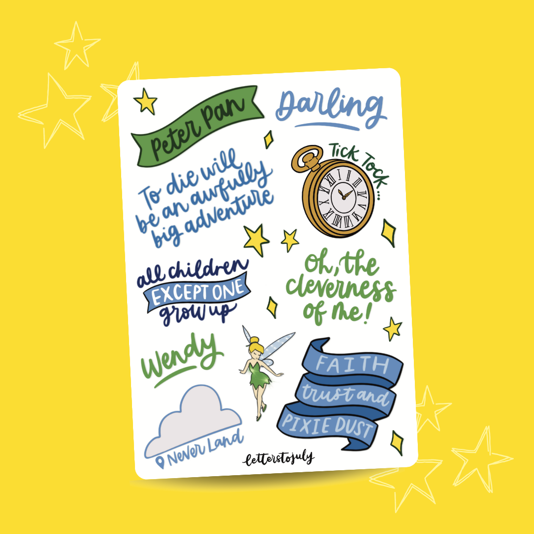 Peter Pan (A6 Sticker Sheet)