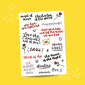 The Phantom of the Opera Musical (A6 Sticker Sheet)