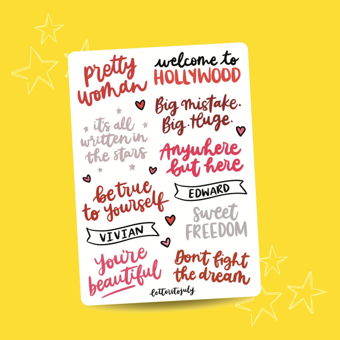 Pretty Woman Musical (A6 Sticker Sheet)