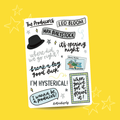 The Producers Musical (A6 Sticker Sheet)