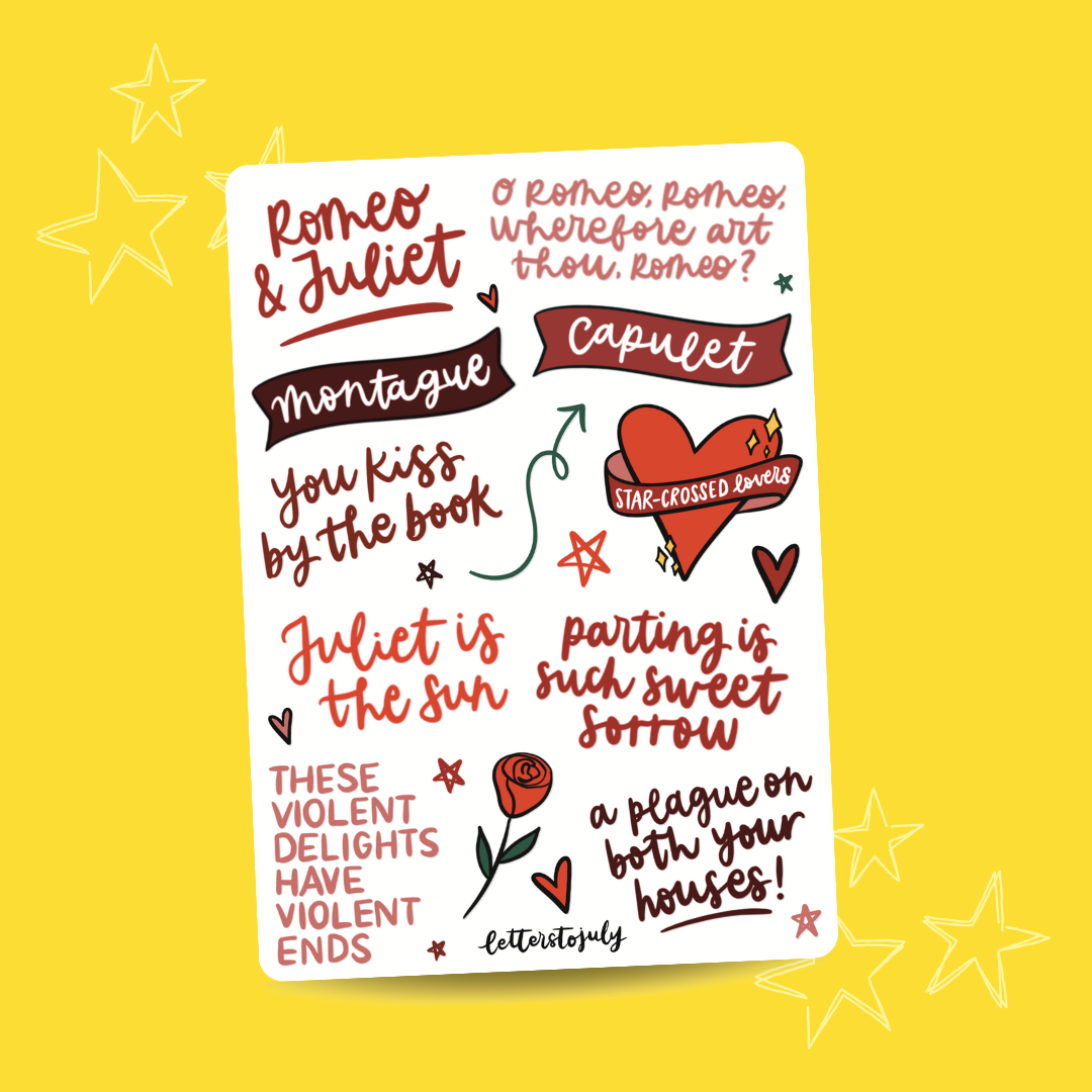 Romeo & Juliet (A6 Sticker Sheet)