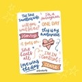 The Time Traveller's Wife Musical (A6 Sticker Sheet)