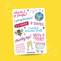 Why Am I So Single? Musical (A6 Sticker Sheet)