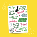 Wicked Musical (A6 Sticker Sheet)