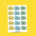 Journal Stickers - West End/Off West End/On Tour (A6 Sticker Sheet)