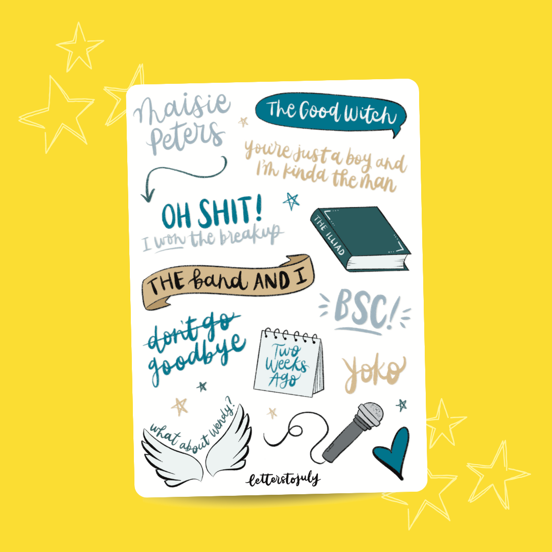 MP The Good Witch Album Inspired (A6 Sticker Sheet)