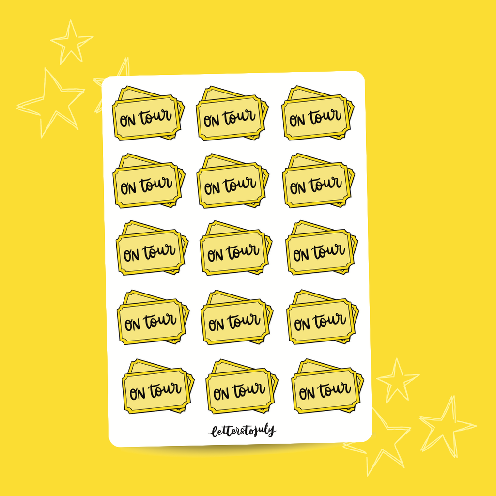 Journal Stickers - West End/Off West End/On Tour (A6 Sticker Sheet)