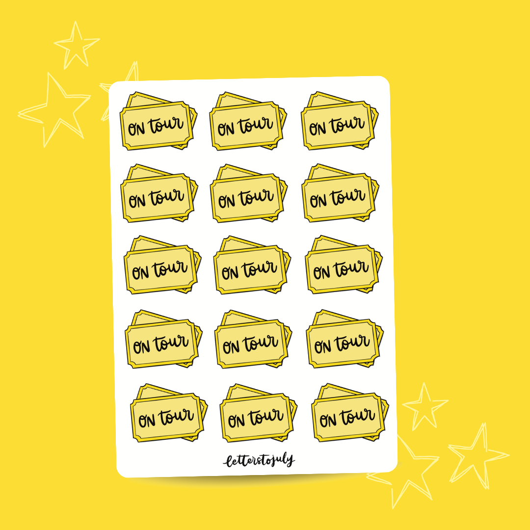 Journal Stickers - West End/Off West End/On Tour (A6 Sticker Sheet)