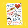 Back to the Future Musical (A6 Sticker Sheet)