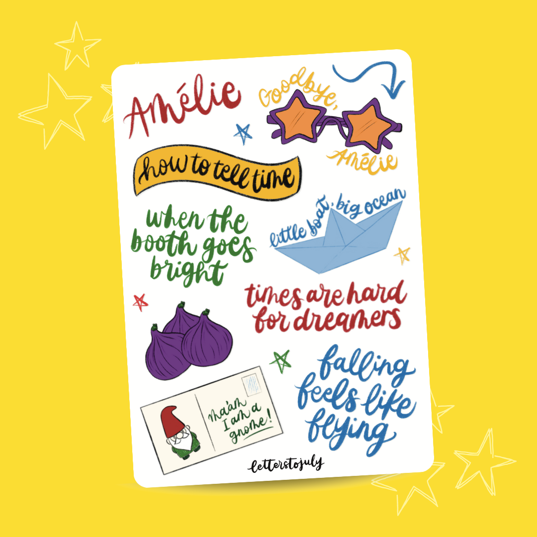 Amélie Musical (A6 Sticker Sheet)